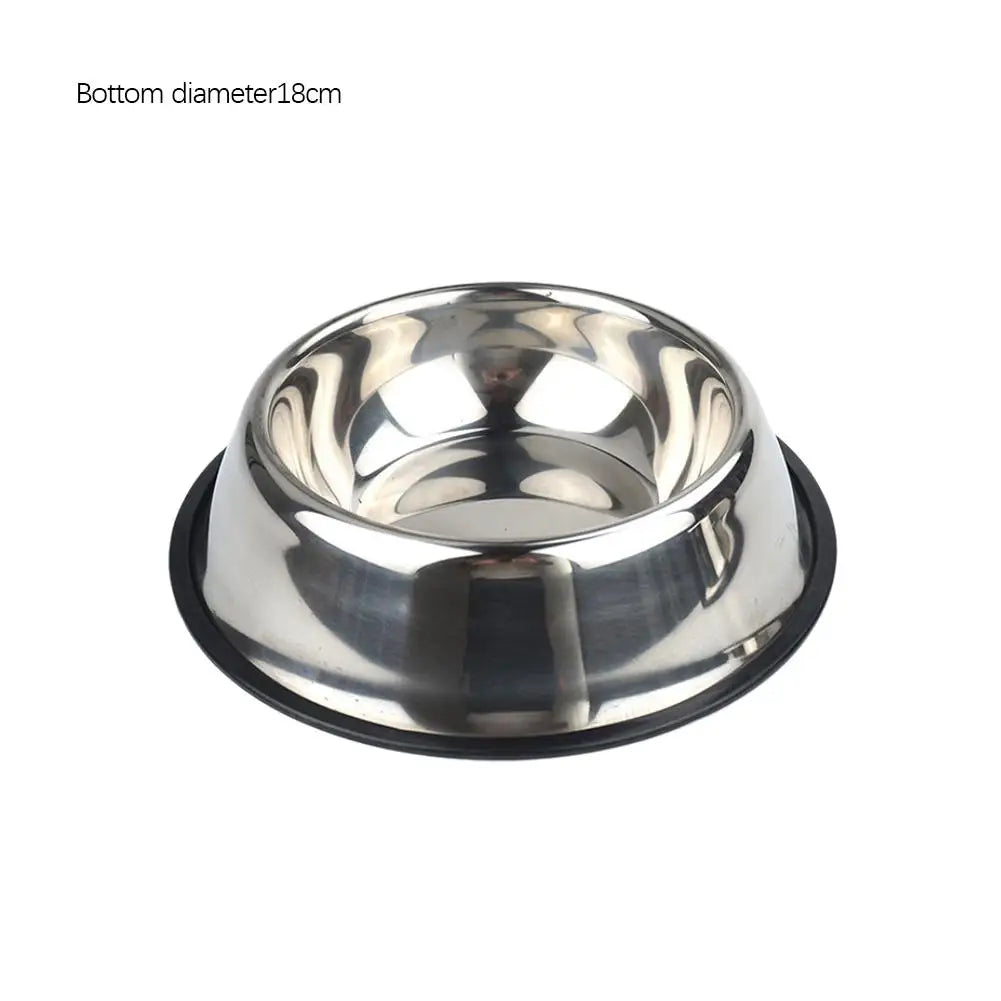 Large Capacity Cat Bowl Steel Pet Feeding Bowl Cat and Dog Food Drinking Bowl Metal Feeder Bowl and Cheap