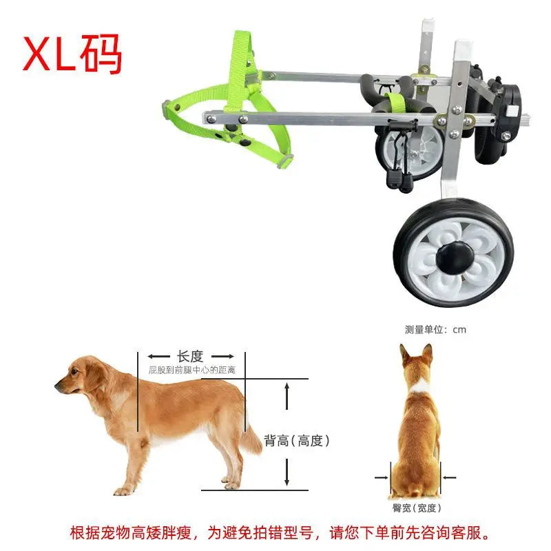 Adjustable Dog Wheelchair For Rear Leg Support Puppy