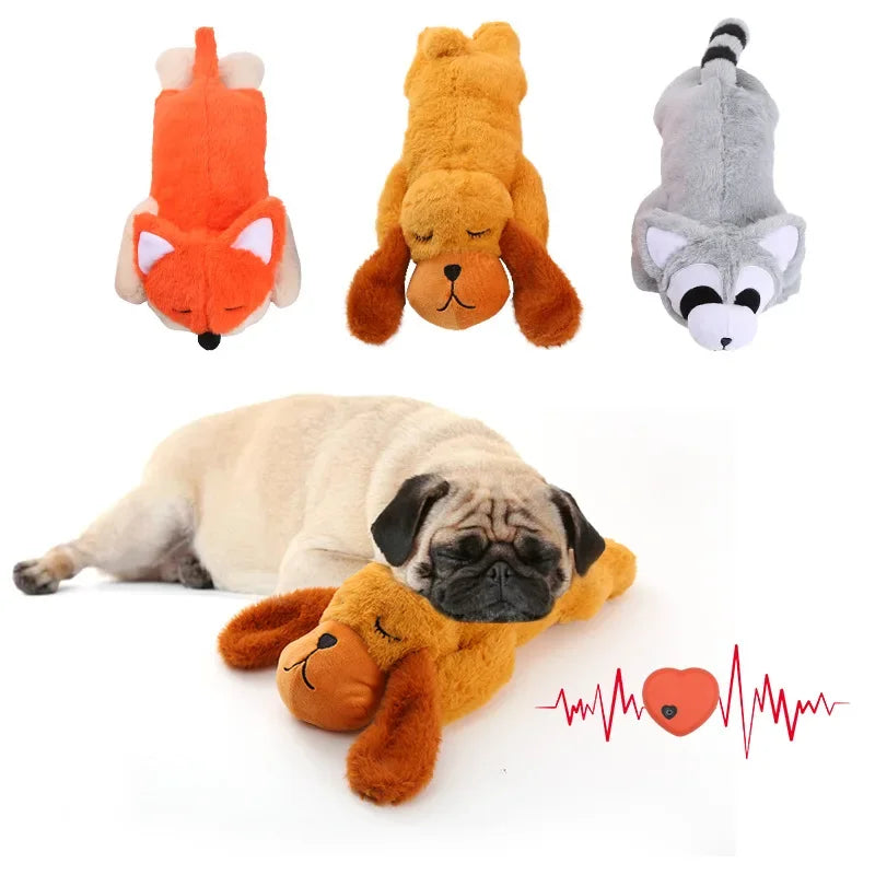 Dog Calming Plush Toy With Simulated Heartbeat For Puppies