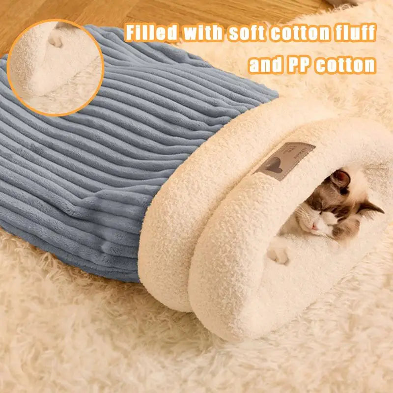 Choice Cat Sleeping Bag Semi Enclosed Pet Hideaway Pad