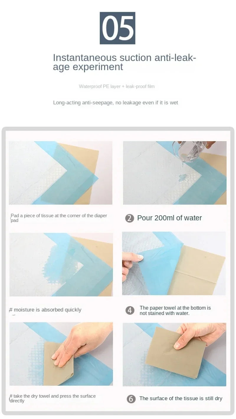 Absorbent Disposable Puppy Training Pee Pads Quick Dry