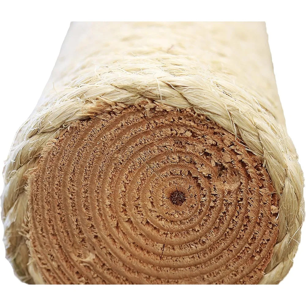 Wooden Carpeted Cat Condo Tower for Indoor Use