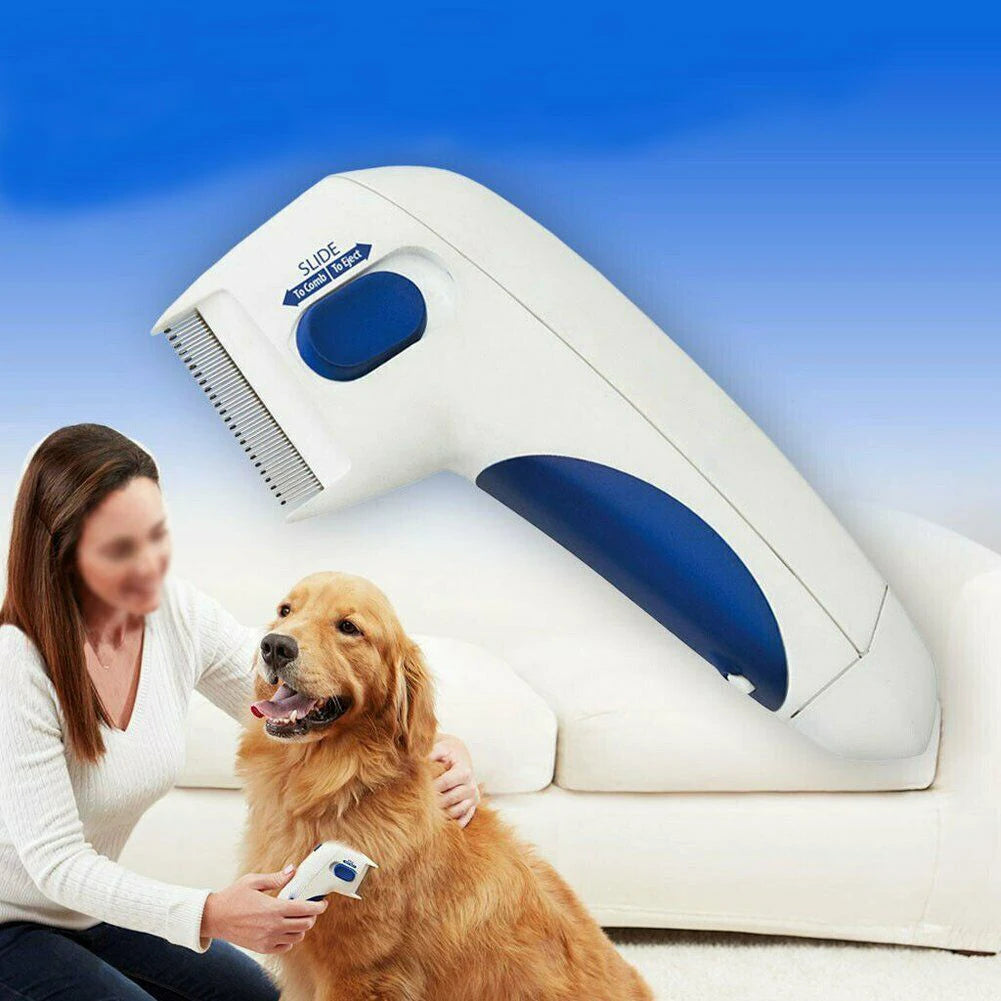 Pet Electric Terminator Brush for Cats and Dogs Anti Flea Lice Cleaner Electronic Comb