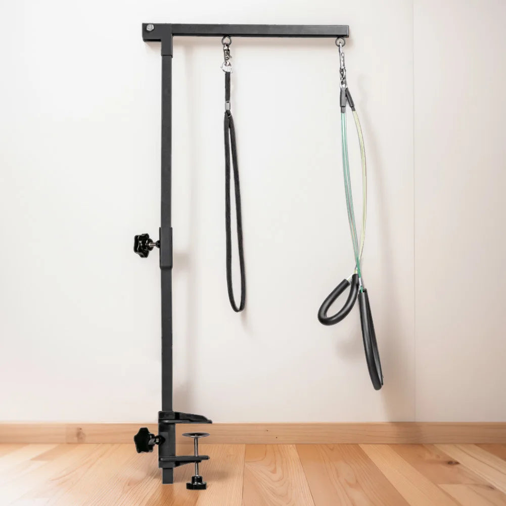 ANENGCN Dog Shower Stand With Restraint Rope Foldable Grooming Desk