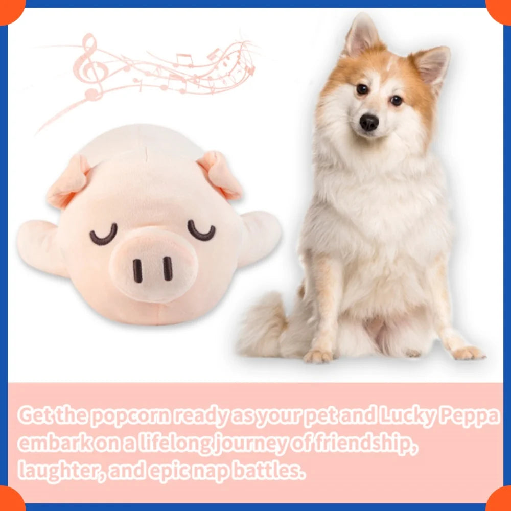 Fuled Christmas Puppy Heartbeat Plush Toys For Dog Training