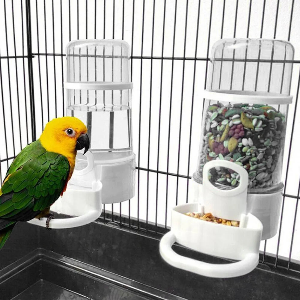 Bird Water Drinker Feeder Container Automatic Cage Bottle