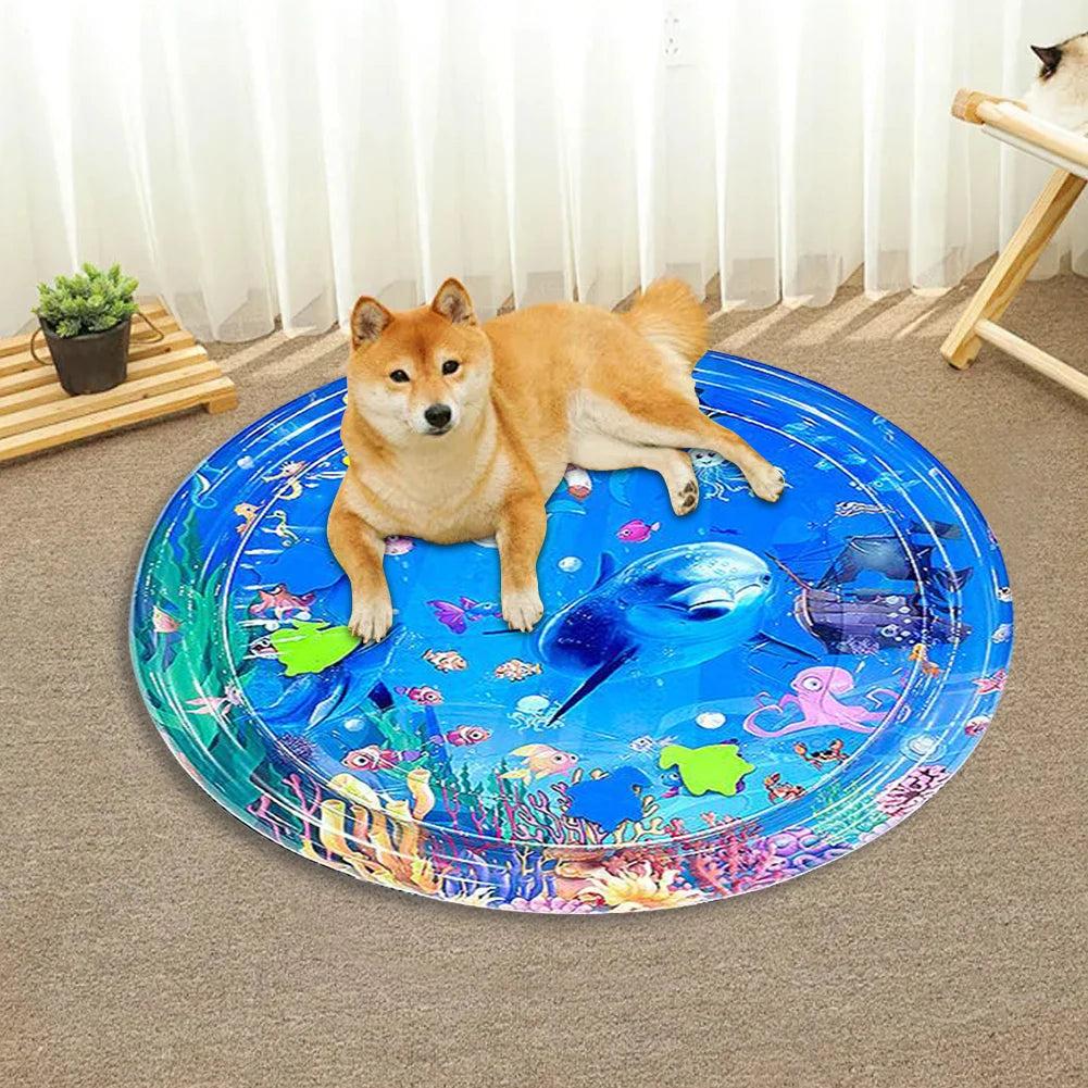 Shunmaii Cat Water Mat With Air Pump For Indoor Cats