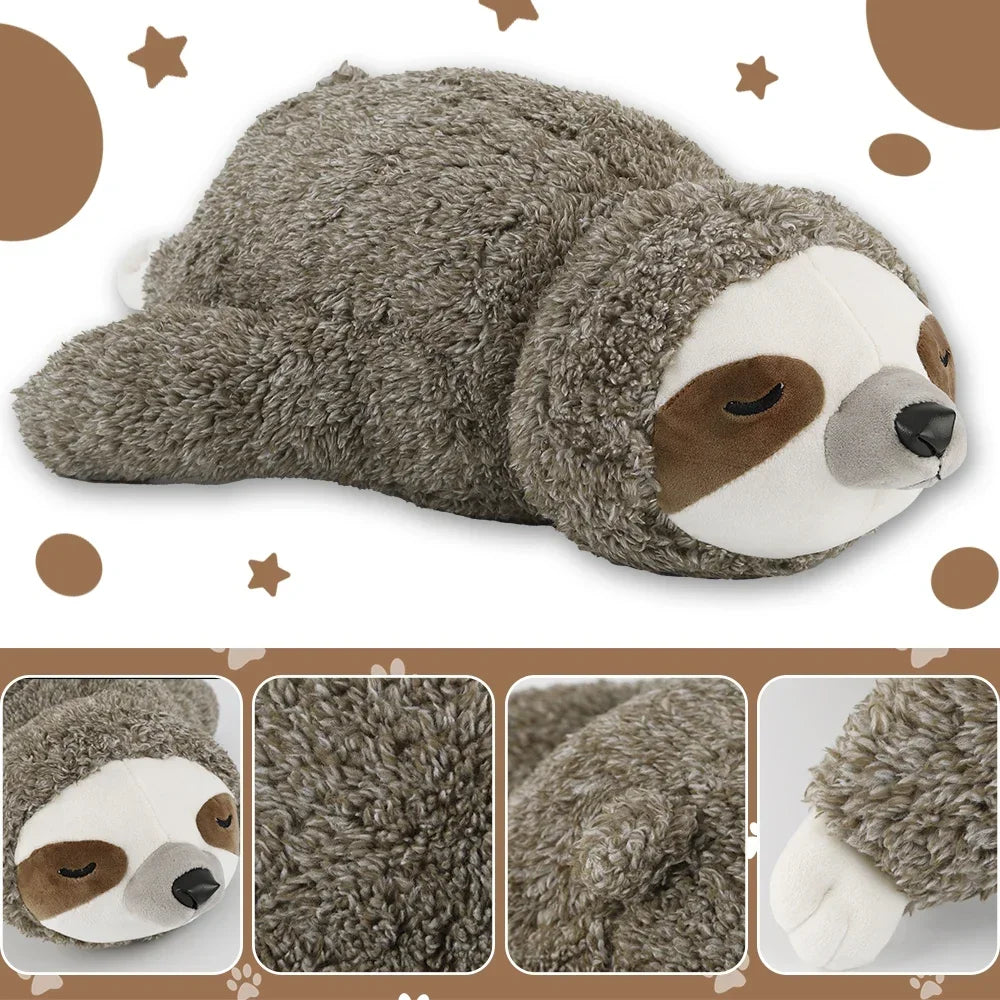 FULED Forest Sloth Puppy Heartbeat Dog Toy For Stress Relief