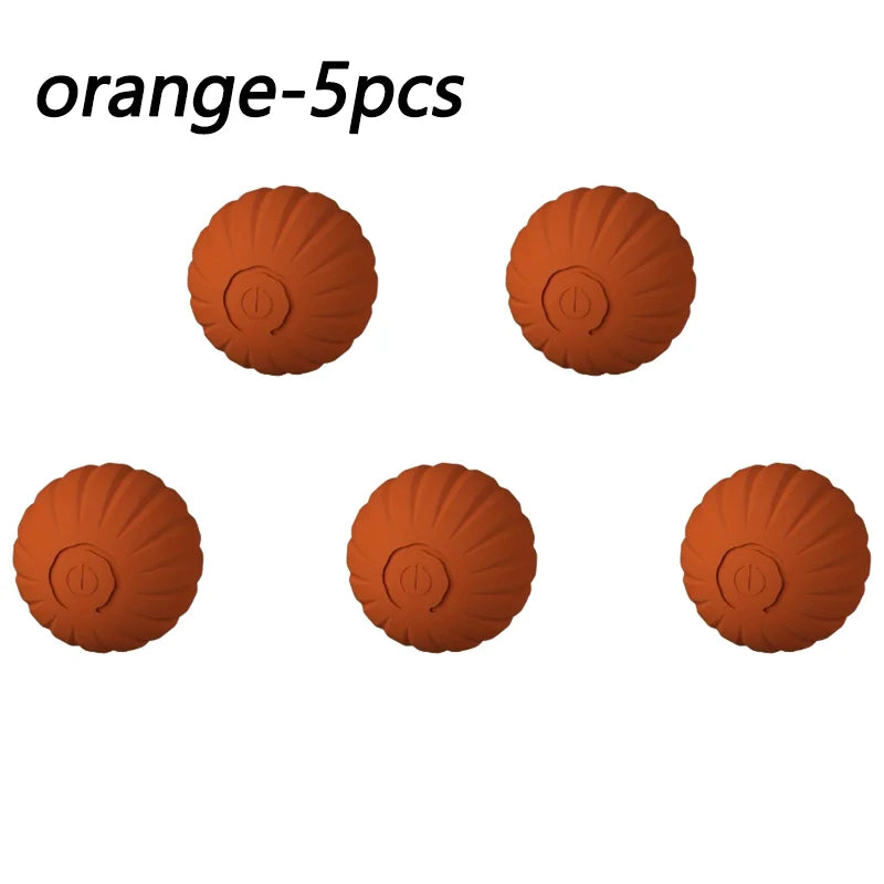 1 5 10PCS Blue Orange Pet Toy Ball Plastic Rechargeable Cat and Dog Toy for Home and Outdoors