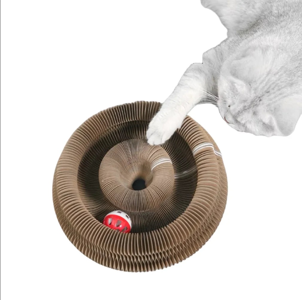Foldable Cat Scratching Board Toy For Kittens Durable Recyclable Cardboard