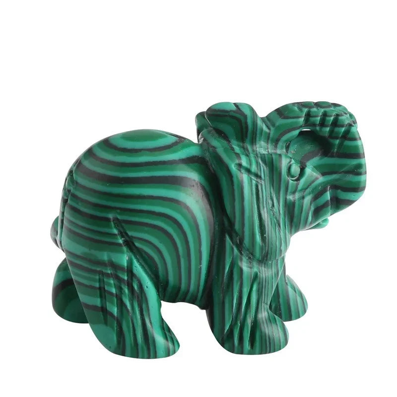 Choice Jade Lucky Elephant Feng Shui Statue Ornament