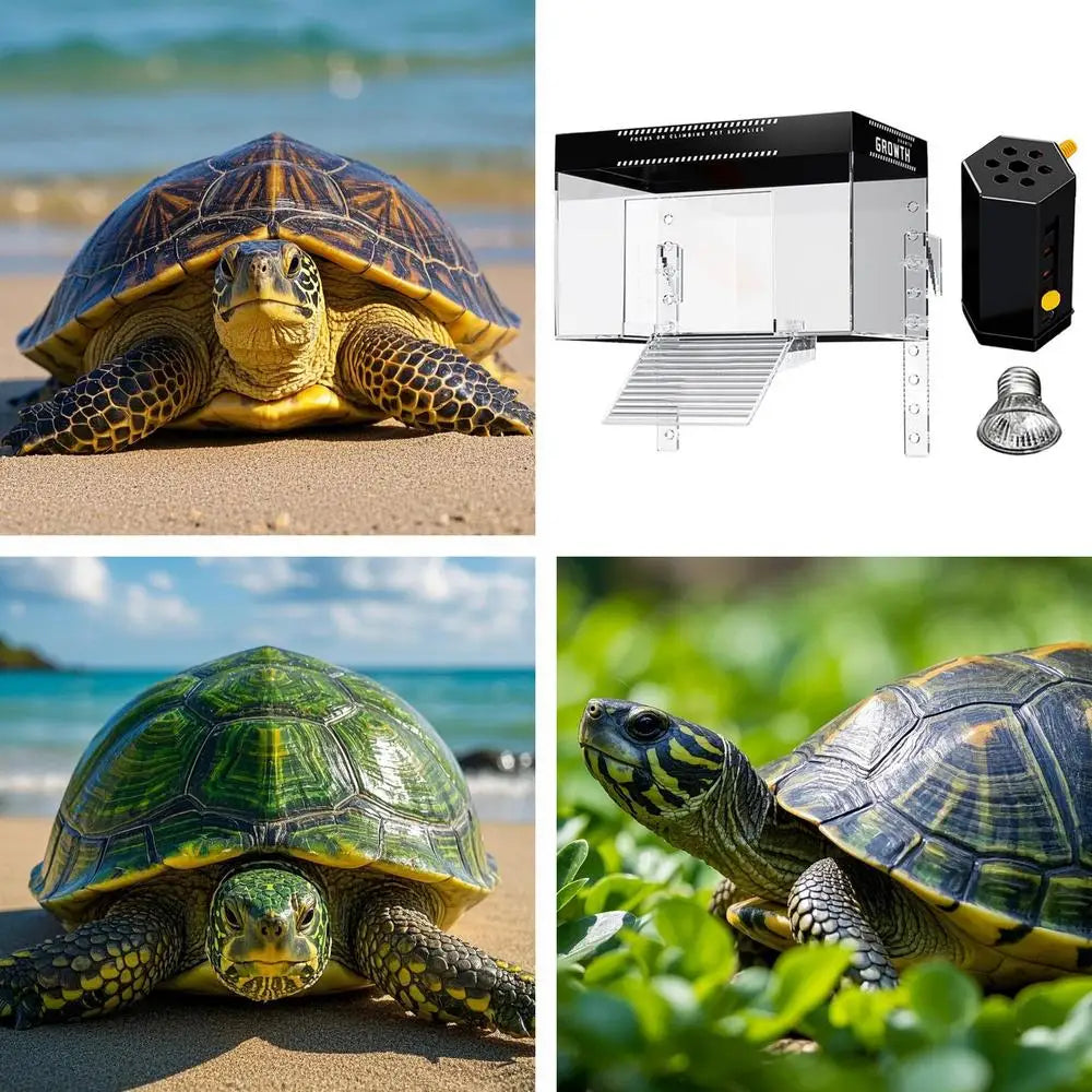 Turtle Basking Dock With Lid Hanging Habitat Cage Enclosure