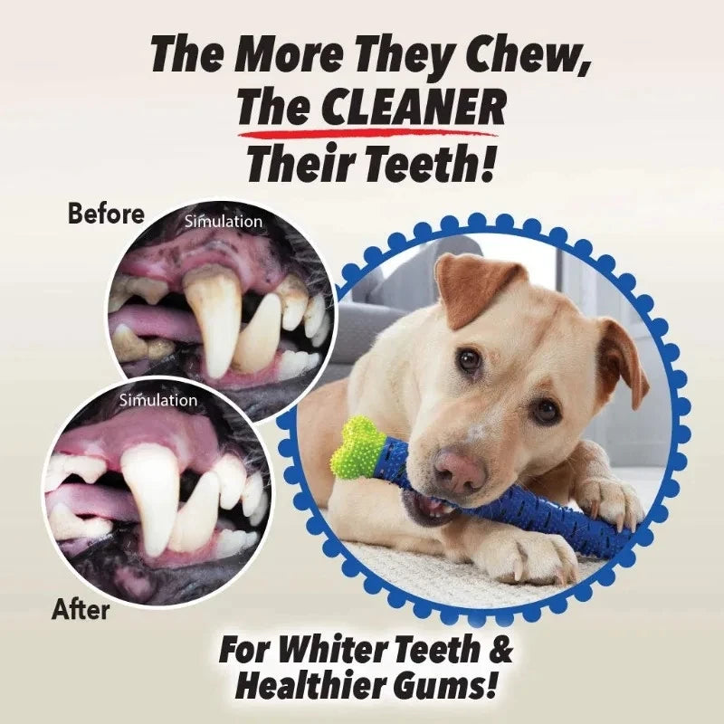 Dog Tooth Grinding Stick Food Grade Rubber Chew Toy Teeth