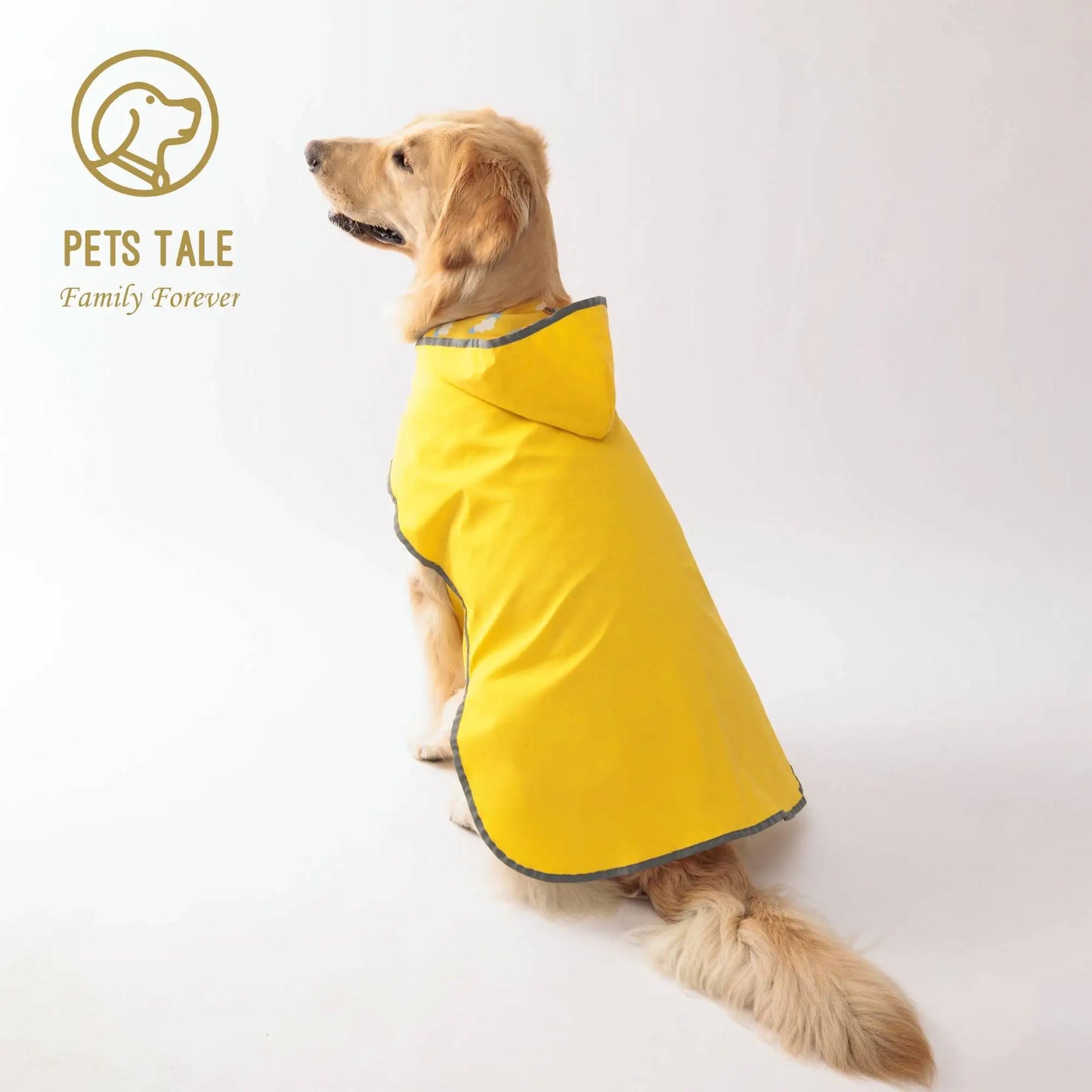 PETS TALE All Weather Dog Raincoat Waterproof Durable Coat