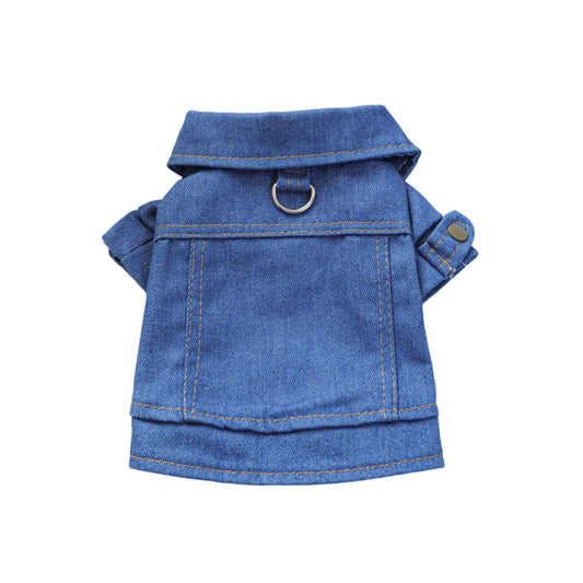Pet Denim Vest Vintage Style Jean Jacket For Dogs Everyday