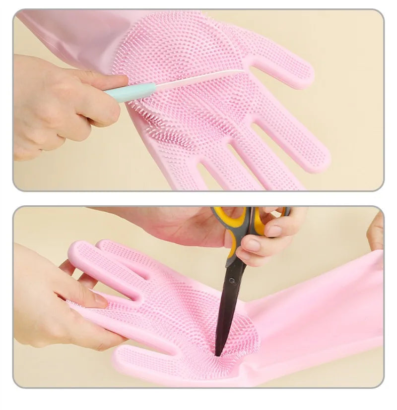 Pet Bath Gloves Thickened Bite Proof Dog Cat Grooming Cleaning Brush Accessories