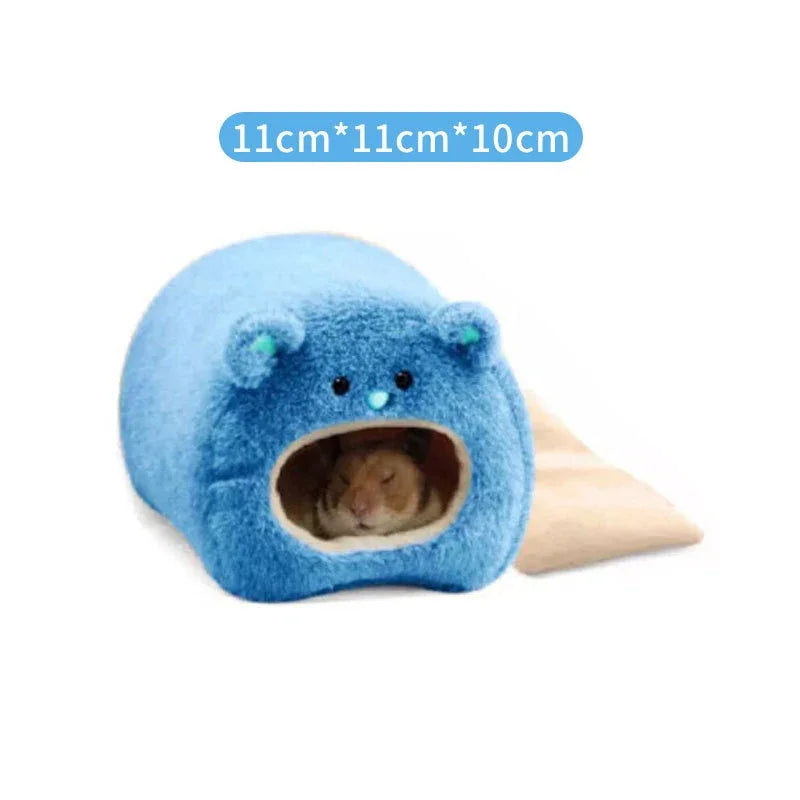Hamster Soft Warm Bed Rat Hammock Pig Squirrel Winter Pet Toy Hanging Nest Mat House for Mice and Rats