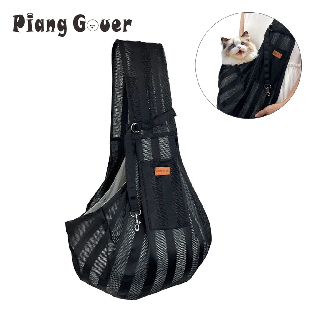 Piang Gouer Breathable Pet Shoulder Crossbody Carrier Bag