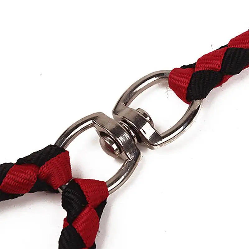Pet Double Leash 360 Degree Rotation Knotless Pet Walking Leash With Double End Dog Walking Leash Nylon Free Safe Traction Ropes