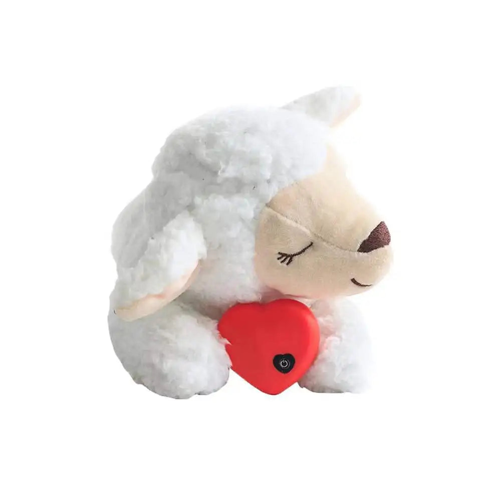 Calming Anxiety Relief Dog Plush Toy With Heartbeat Simulator