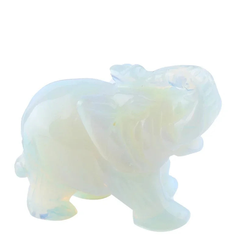 Choice Jade Lucky Elephant Feng Shui Statue Ornament