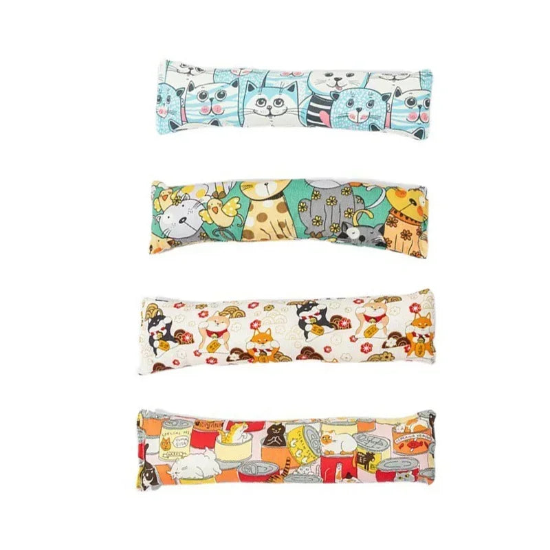 Catnip Kicker Pillow Toys Interactive Cat Kicker Chew Gift Toy Bite Resistant Catnip Filled Cartoon Mice