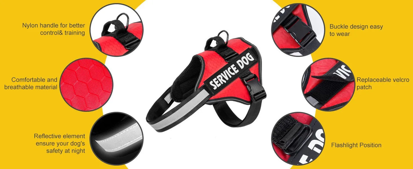 Dog Chest Strap Night Reflective Adjustable Explosion Proof Large Dog Tank Top Traction Rope Specially Designed for Walking