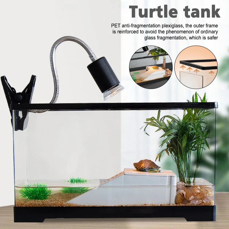 Choice Transparent Acrylic Turtle BreedingBox For Reptile Habitat TerrariumSystem