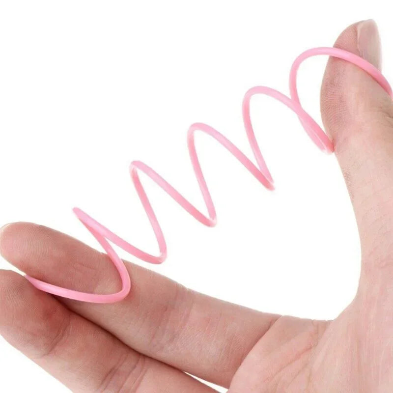 20 Pieces Cat Spring Toys Colorful Plastic Coil Spiral Springs Interactive Kitten Pet Accessories