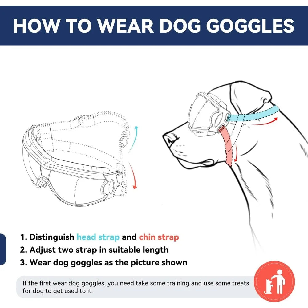 Breed Dog Goggles Anti UV Eye Protection For Dogs Outdoor