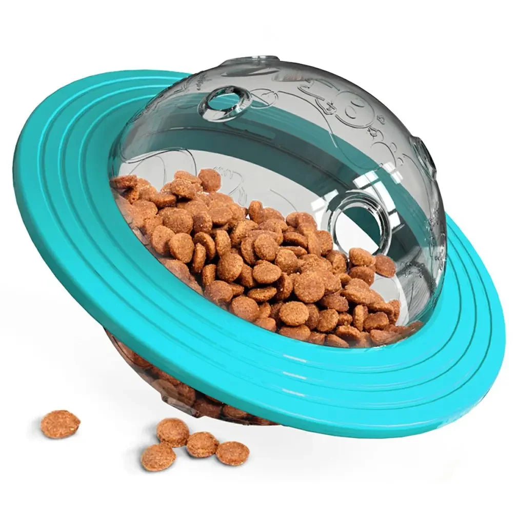 Flying Saucer Dog Toy Slow Feeder Puzzle Ball Training