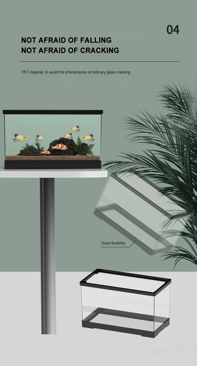 Choice Transparent Acrylic Turtle BreedingBox For Reptile Habitat TerrariumSystem