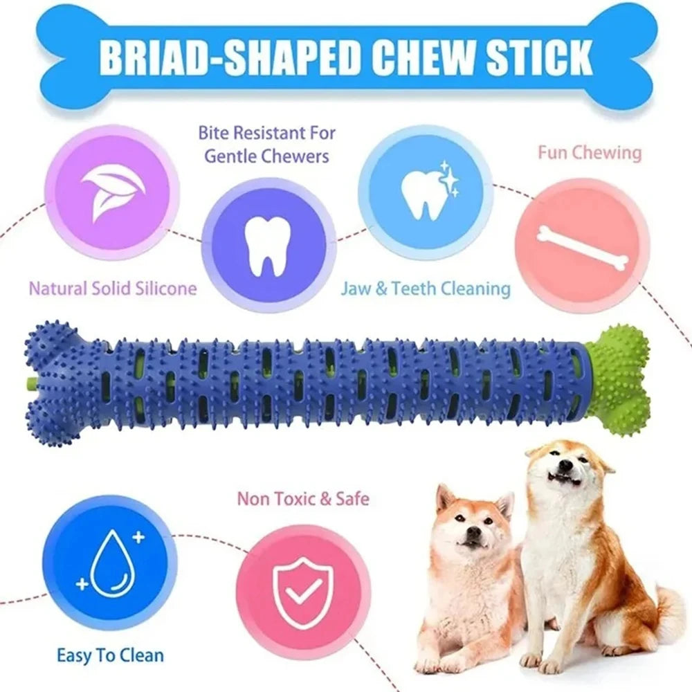 Dog Tooth Grinding Stick Food Grade Rubber Chew Toy Teeth