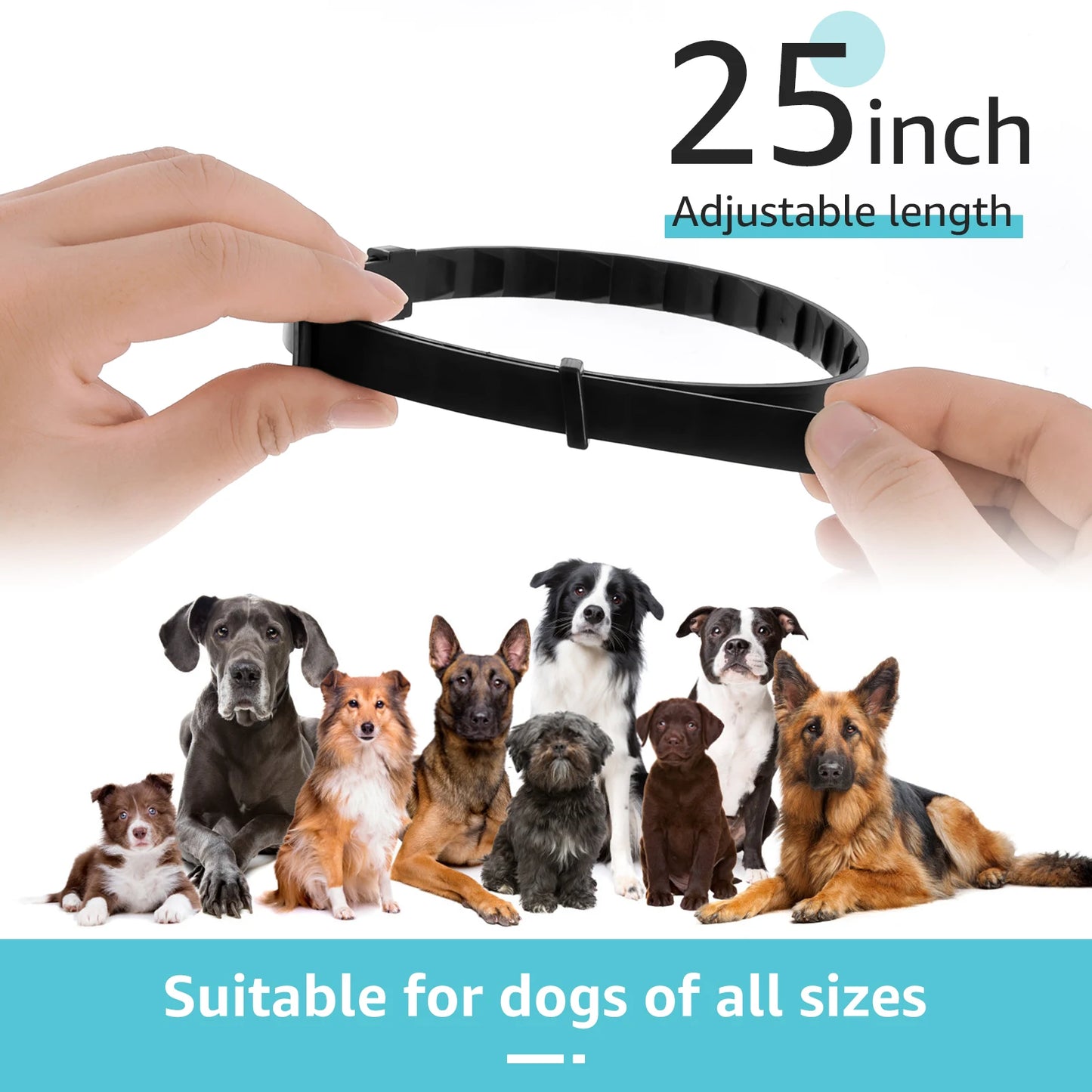 4Pcs Dogs Calming Collar Pets Pheromone Relieve Anxiety Trimmable Adjustable Comfortable Anti Relief Stress Puppy Kitten