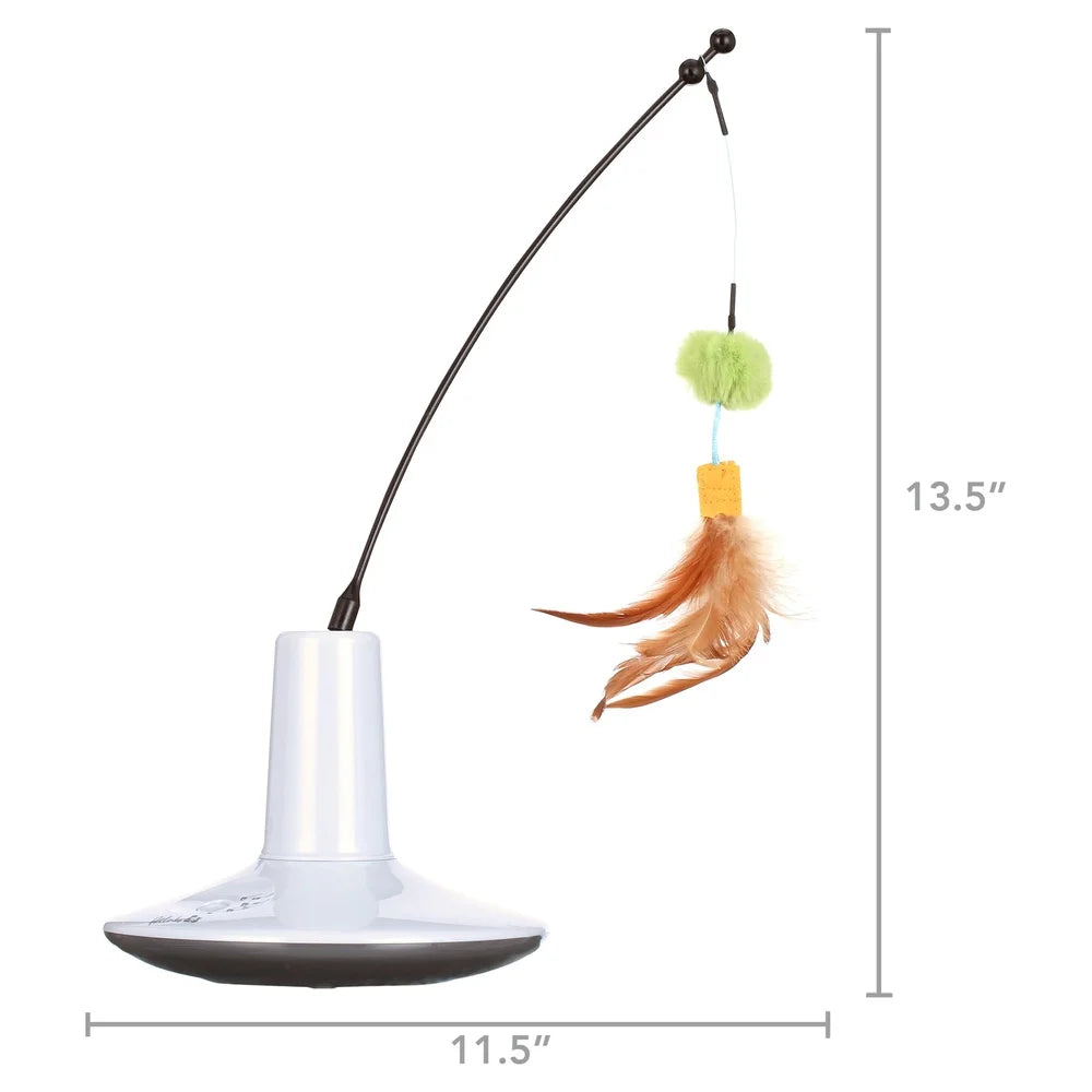 Interactive Motion Cat Toy Rechargeable Feathers Prey Mimic