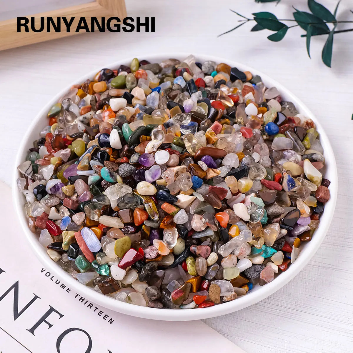 Runyangshi Natural Stones Mixed Crystal Gravel For Aquarium Decoration