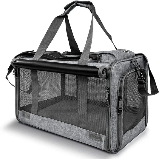 Softsided Pet Carrier For Large Cats And Small Dogs