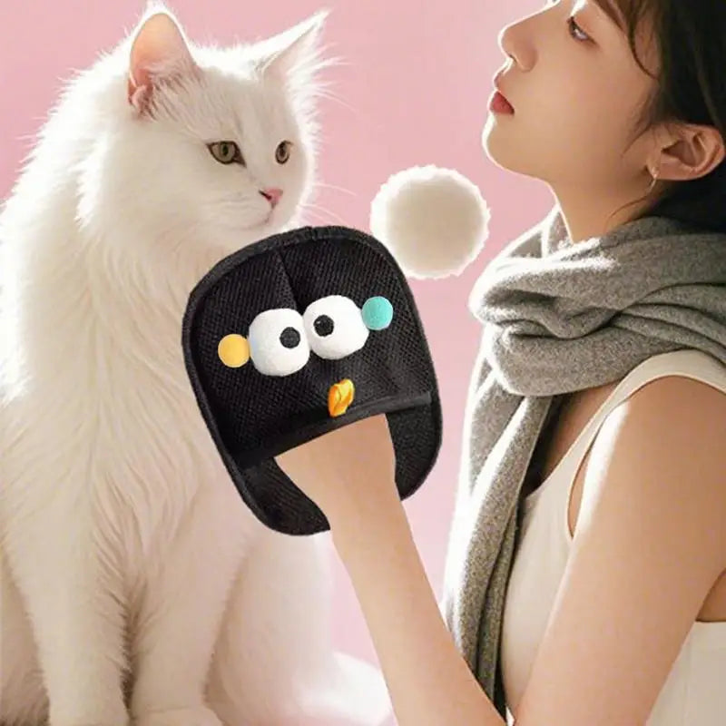 Pet Hair Remover Glove Two Way Reusable Washable Gentle Dog Brush For Grooming And Bathing