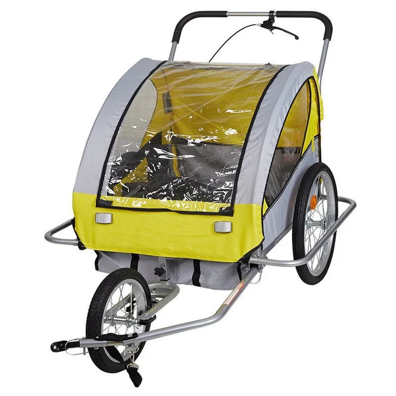 Pet Children Three-Channel Bicycle Kids Baby Stroller 3 Wheel Child Dog Double Bike Extra Large Trailer for Dogs and Children
