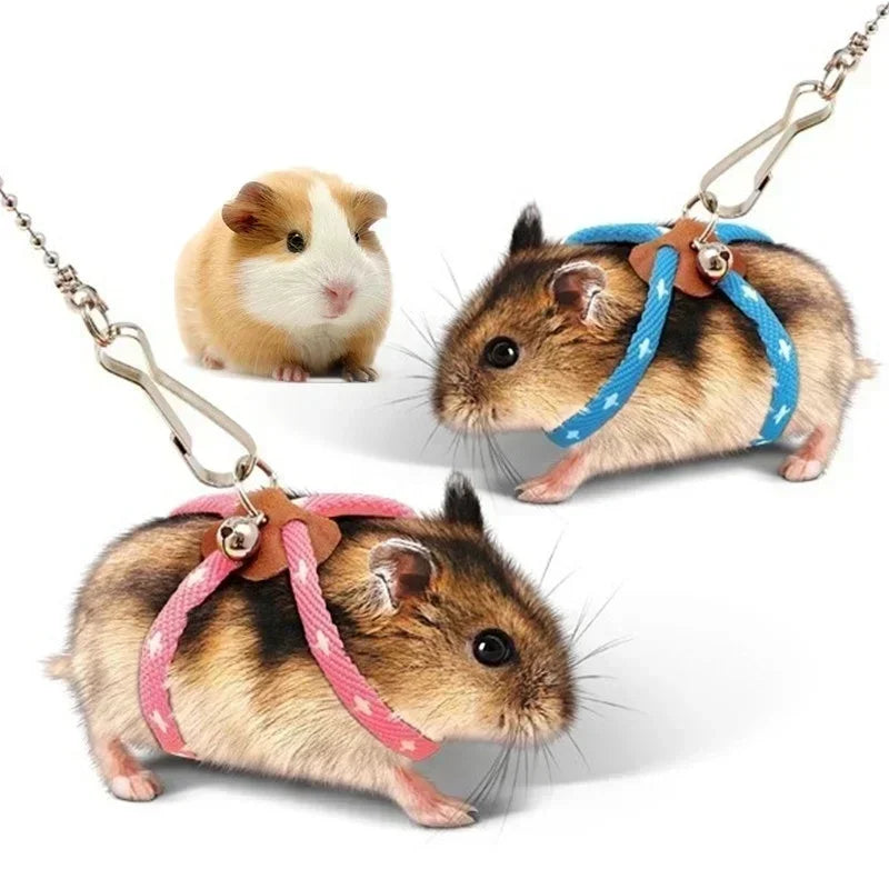 New Adjustable Soft Strap Leash for Small Pets Birds Parrots Mice Hamsters Ferrets Rats and Pigs