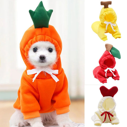 GuangdongHign Cute Fruit Dog Hoodies Fleece Coat