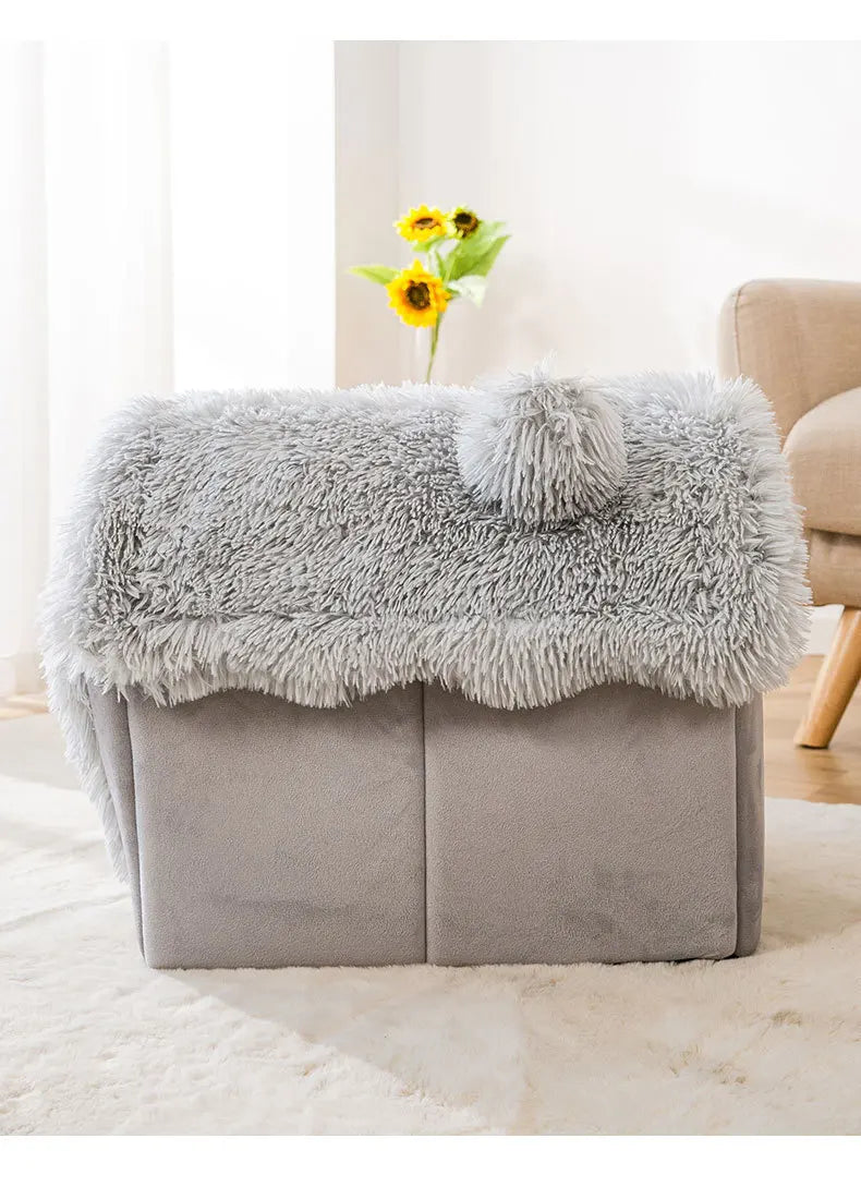 Dog Kennel Indoor Soft Bed Cave For Small Dogs Portable