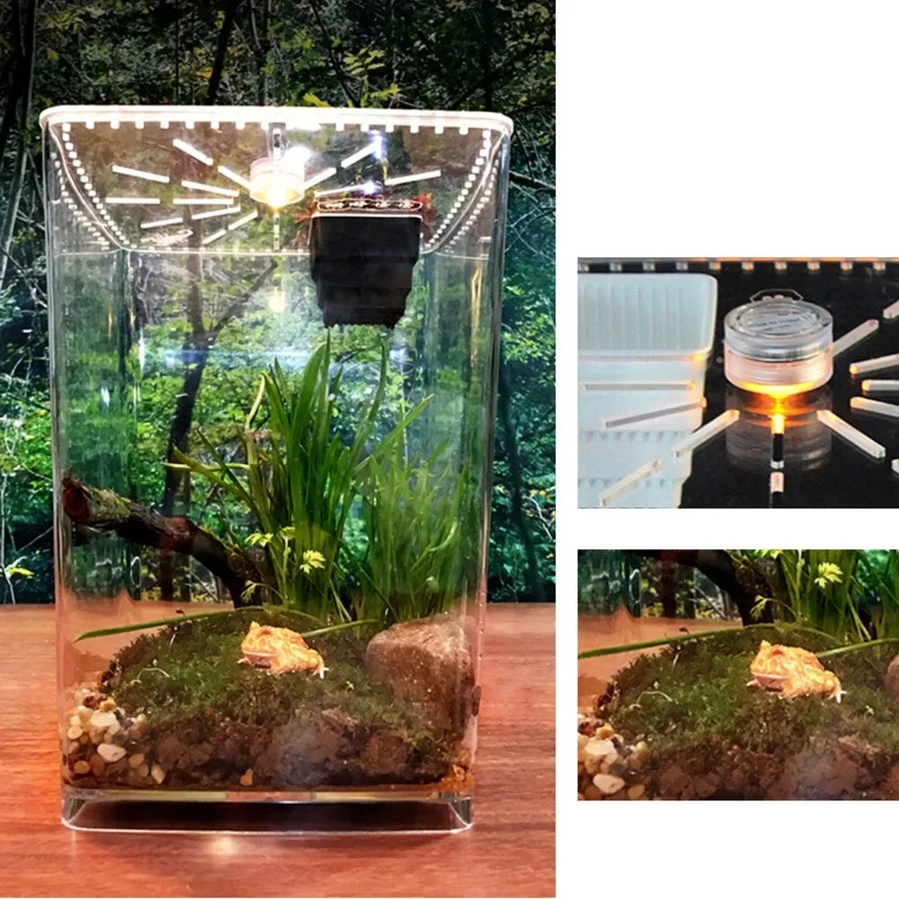 Large Acrylic Reptile Terrarium Gecko Lizard Enclosure