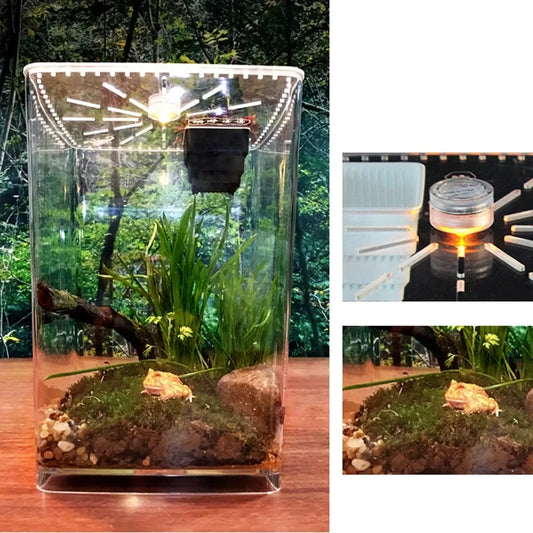 Large Acrylic Reptile Terrarium Gecko Lizard Enclosure