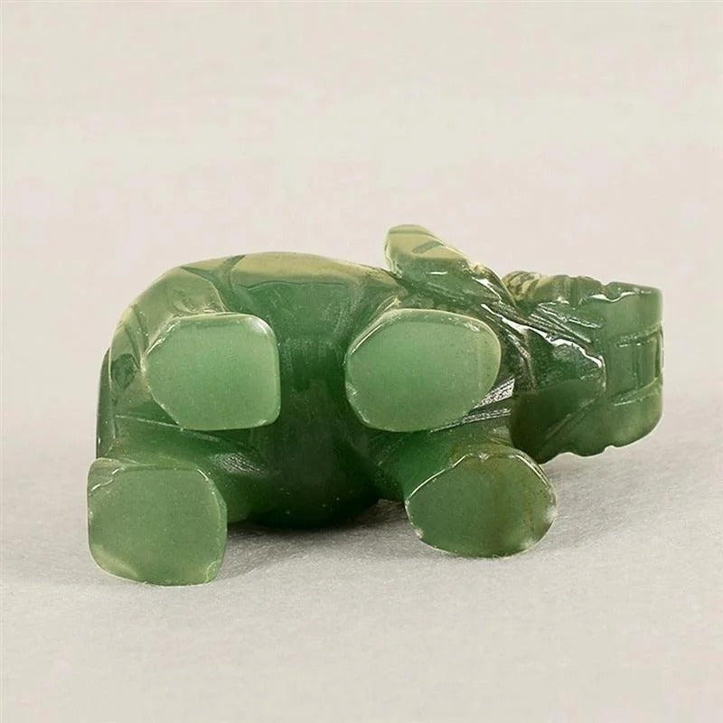 Choice Jade Lucky Elephant Feng Shui Statue Ornament