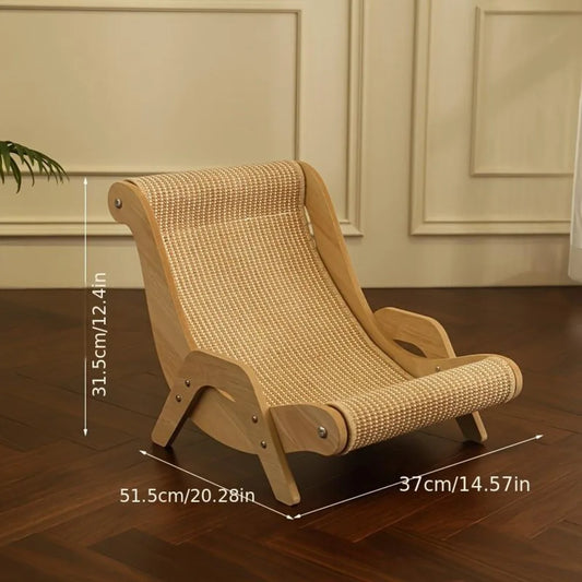 2 In 1 Scratcher Durable Rope No Tearing Pet Chair Bed Scratch Pad Hammock Perfect For Kittens And Small Pets