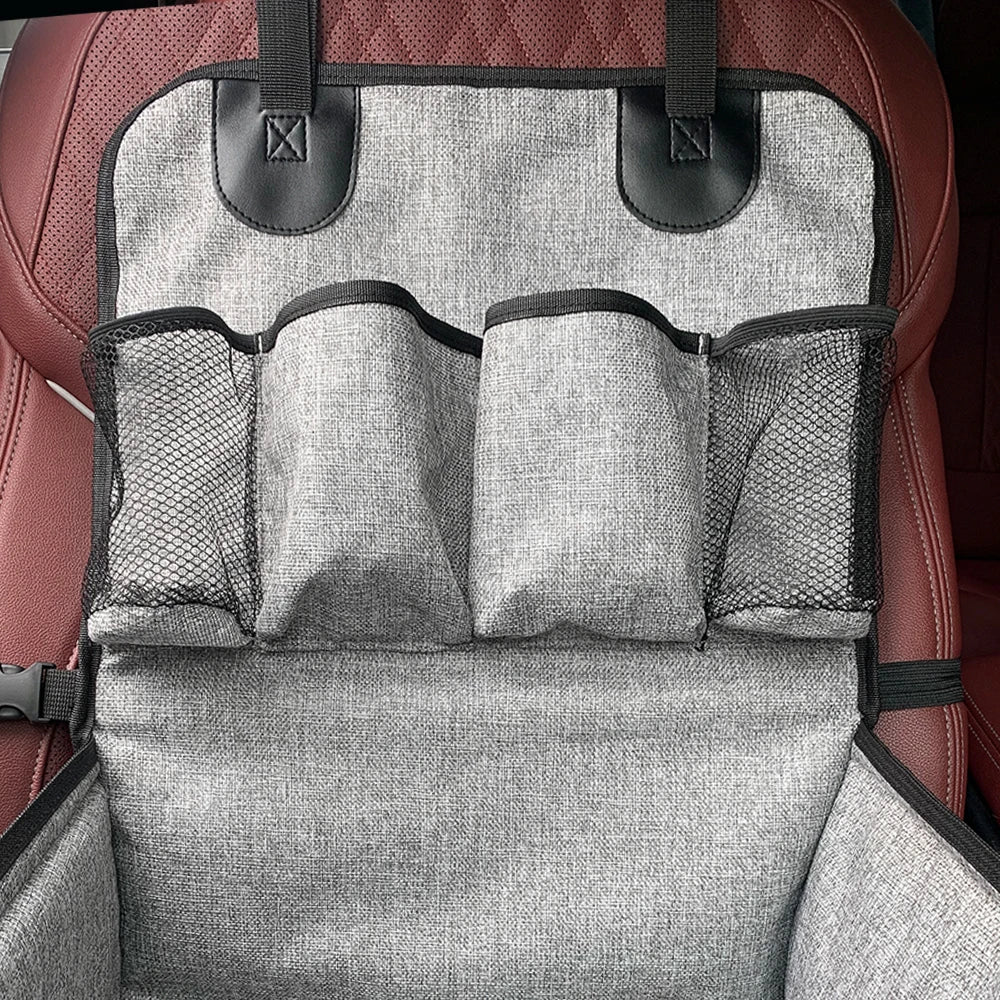 Dog Car Seat Booster For Front Seat With Storage Pockets