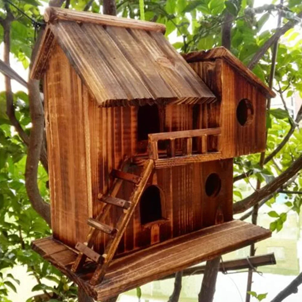 Guangdong Wooden Squirrel Nesting Box Bird Safe Nest Protector