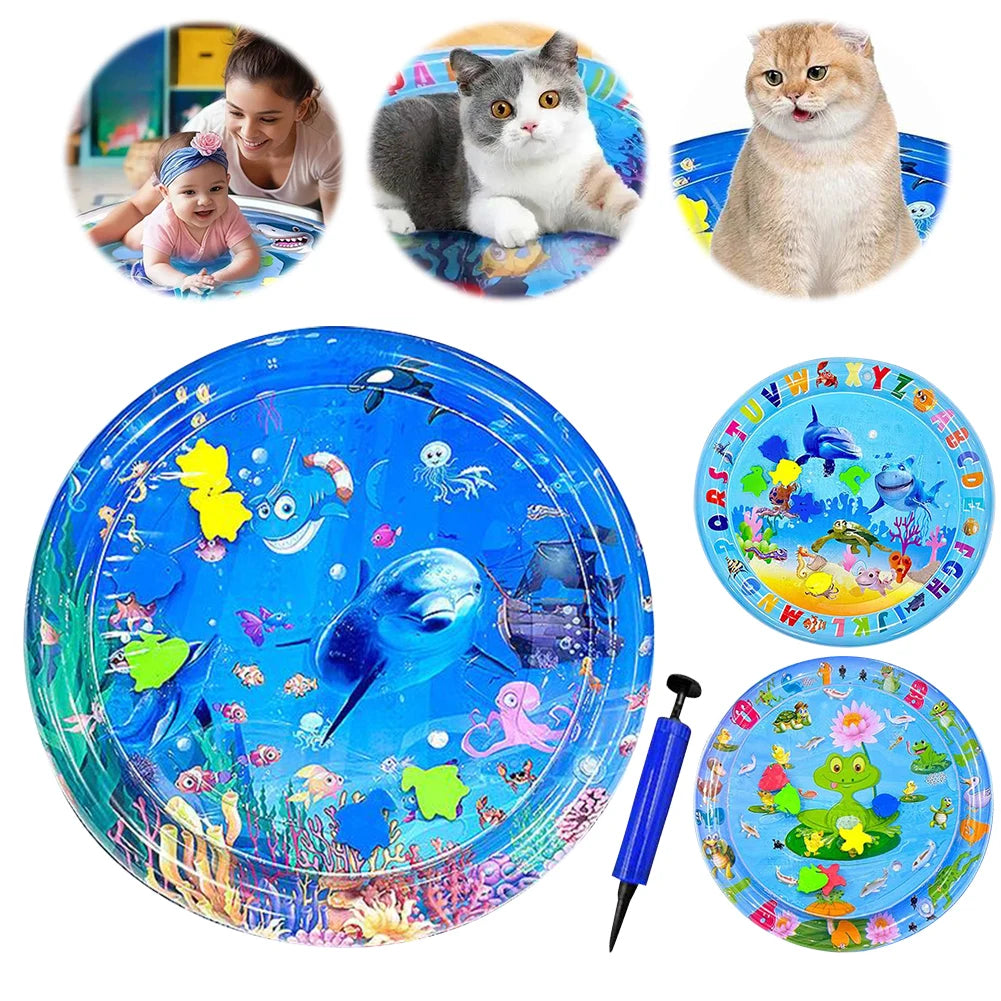 Shunmaii Cat Water Mat With Air Pump For Indoor Cats
