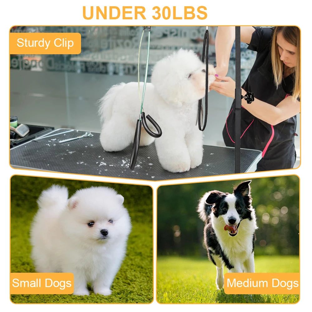 ANENGCN Dog Shower Stand With Restraint Rope Foldable Grooming Desk